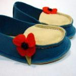 Baby Wool Felt Mocs sewing ..