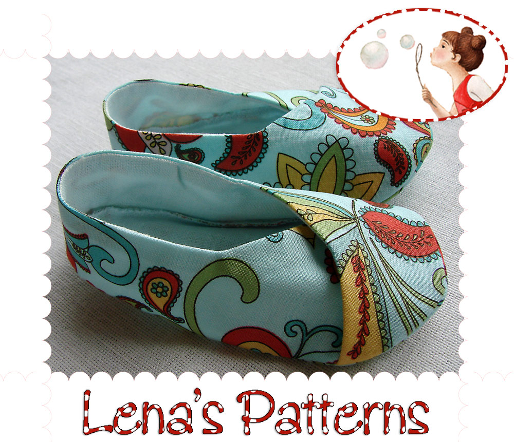 PDF Sewing Pattern Kimono Baby Shoes 6 Sizes DIY on Luulla