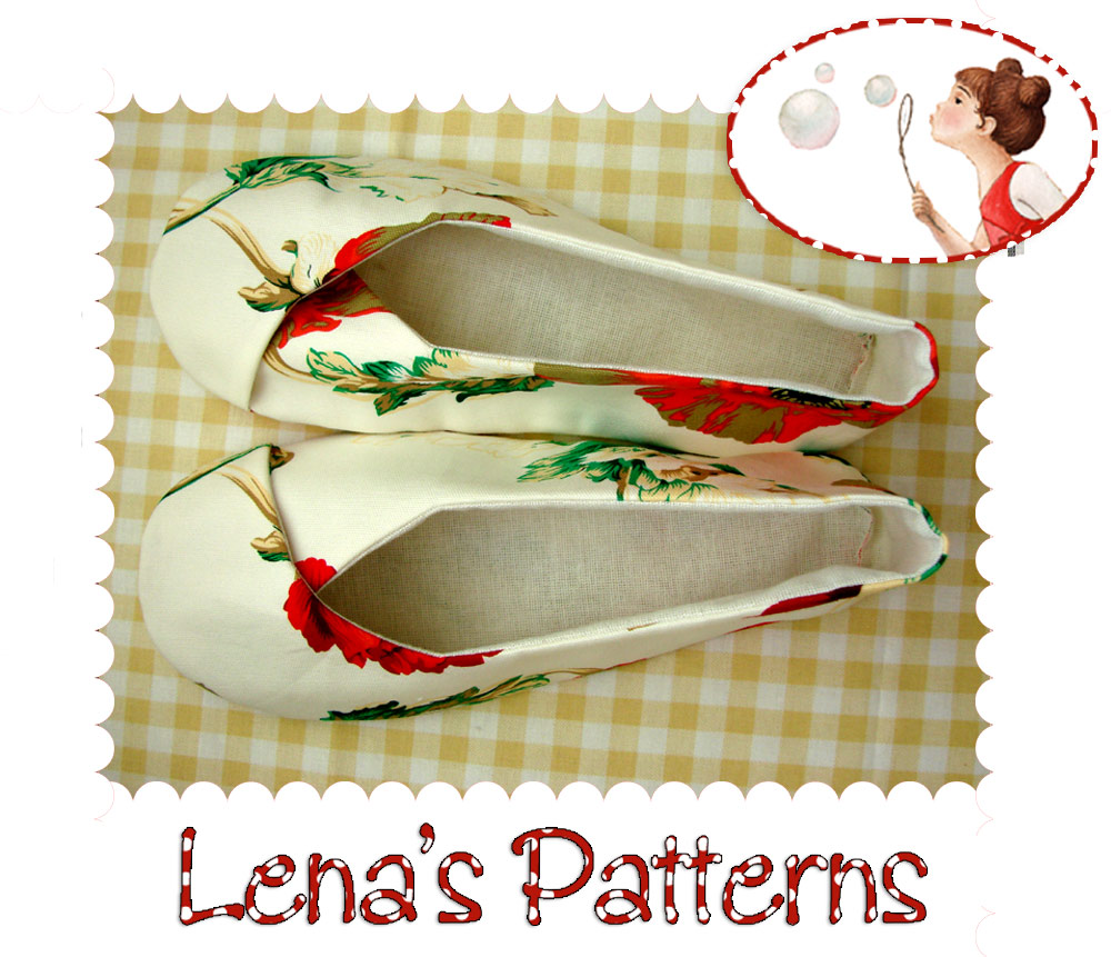 Easy Sewing Pattern for Woman's Kimono Shoes