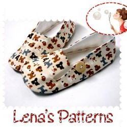 Easy Sewing Pattern for Child's Loafer Shoes - PDF sewing pattern